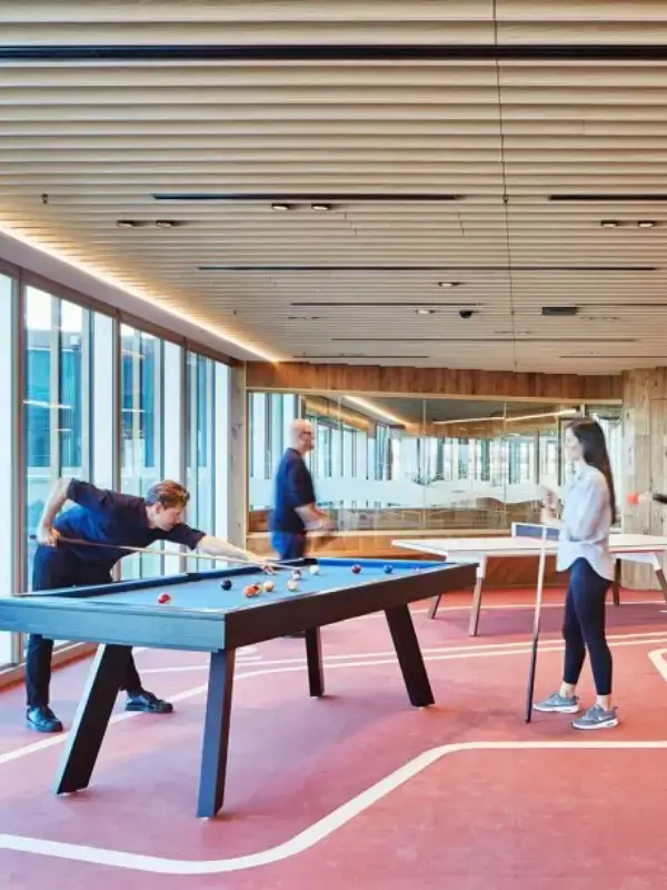 Open plan workspace designed for productivity at Millennium 155